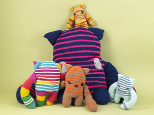 Kiko the Knitted Monster in Paintbox Yarns - Downloadable PDF